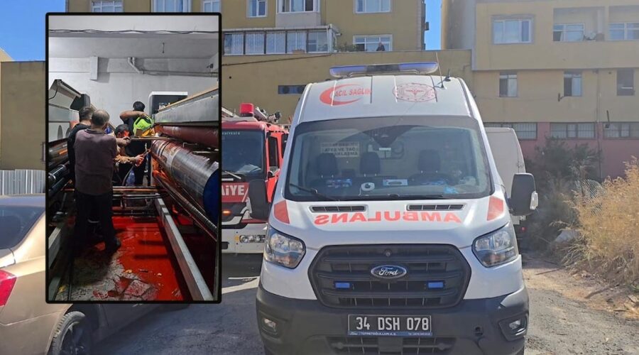 atasehirde koli imalathanesinde is kazasi eli makineye sikisan isci yaralandi U8QwztNA