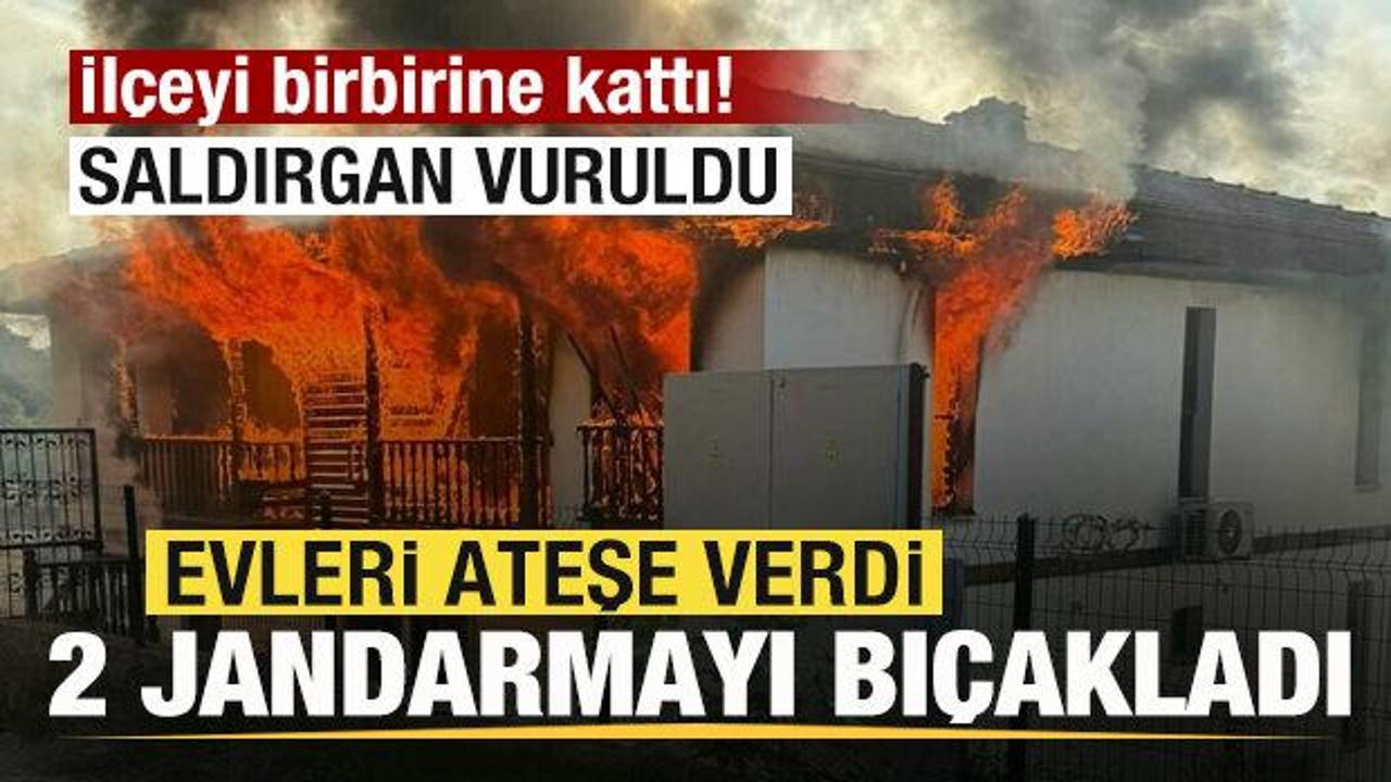 ilceyi birbirine katti evleri atese verdi 2 jandarmayi bicakladi saldirgan vuruldu KIwCRdmJ.jpg